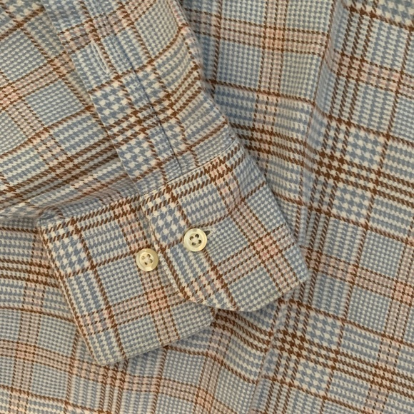 Men's long sleeves woven yarn dyed check long sleeves shirt - Picture 3 of 7